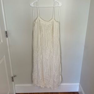 Zara white midi dress